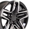OE Wheels CV34B 18x8.5 6x139.7 26et Gloss Black Machined Wheel