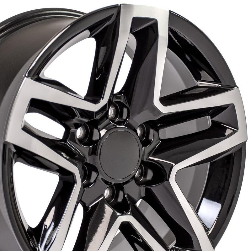 OE Wheels CV34B 18x8.5 6x139.7 26et Gloss Black Machined Wheel