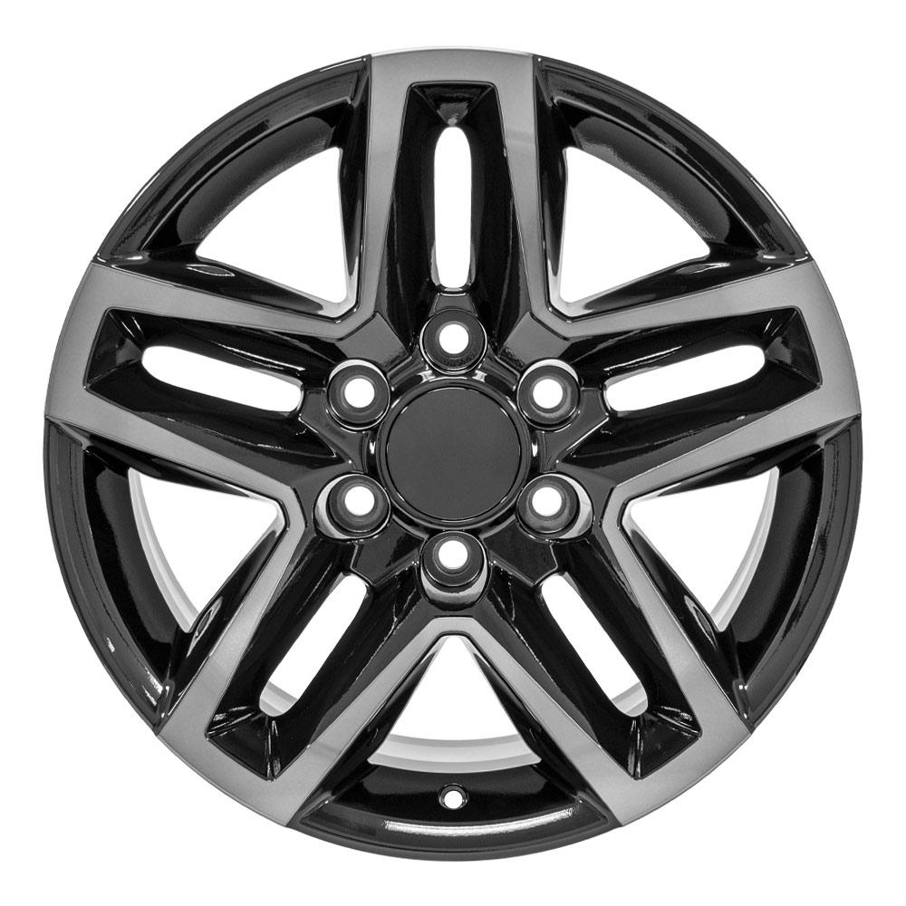 OE Wheels CV34B 18x8.5 6x139.7 26et Gloss Black Machined with Tinted Clear Wheel - View 2