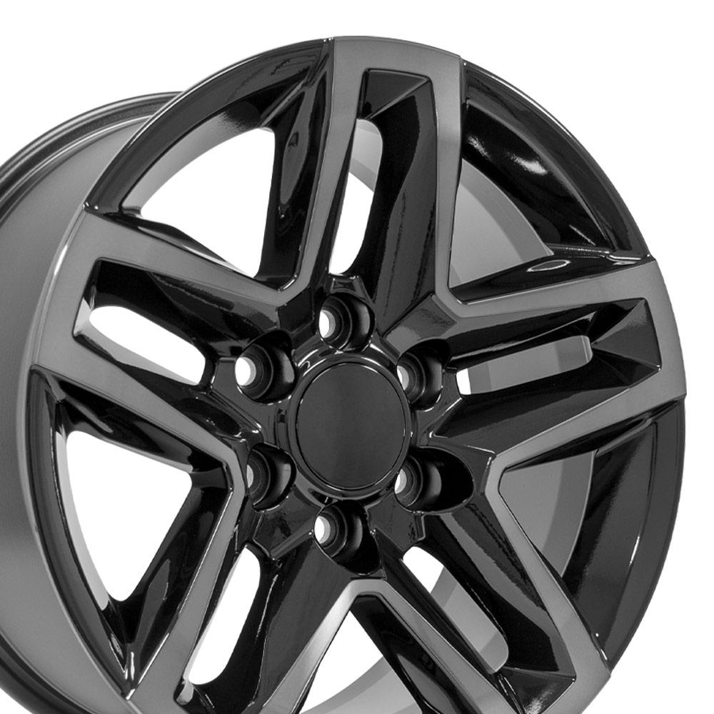 OE Wheels CV34B 18x8.5 6x139.7 26et Gloss Black Machined with Tinted Clear Wheel