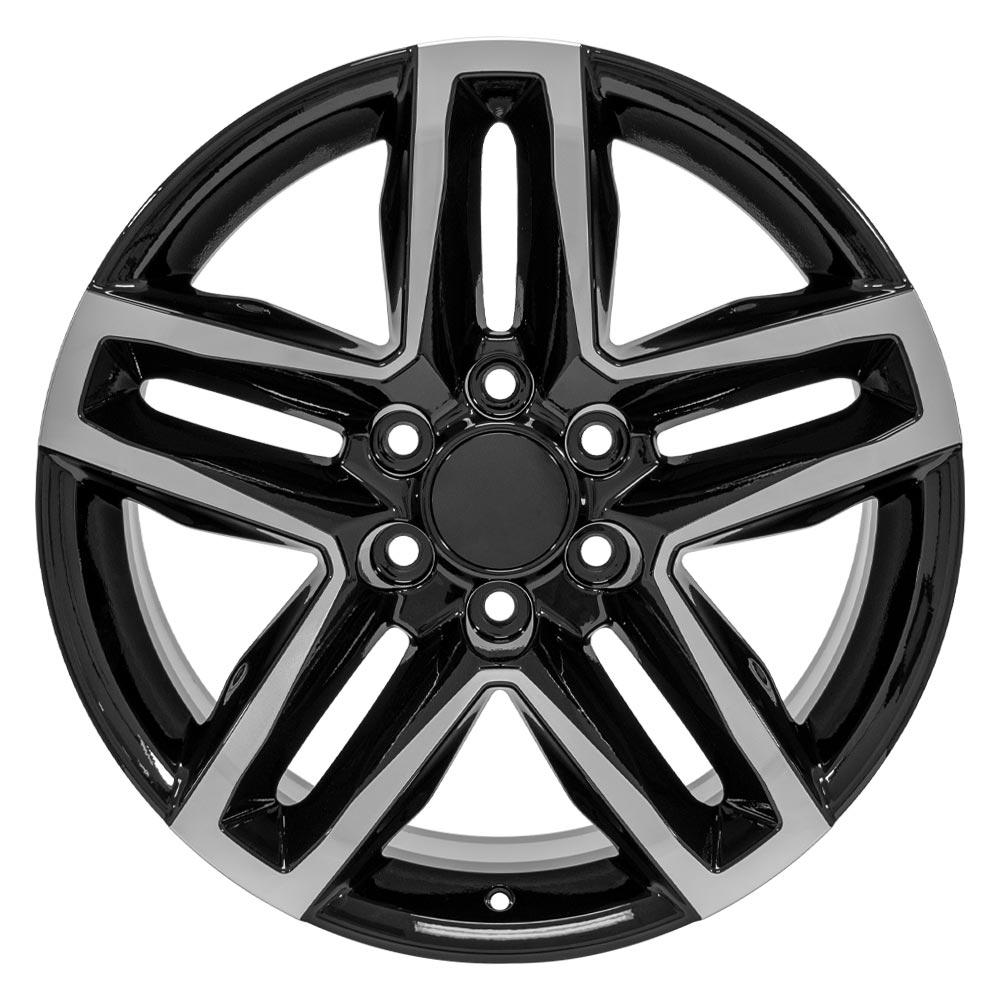 OE Wheels CV34B 20x9 6x139.7 26et Gloss Black Machined Wheel - View 2