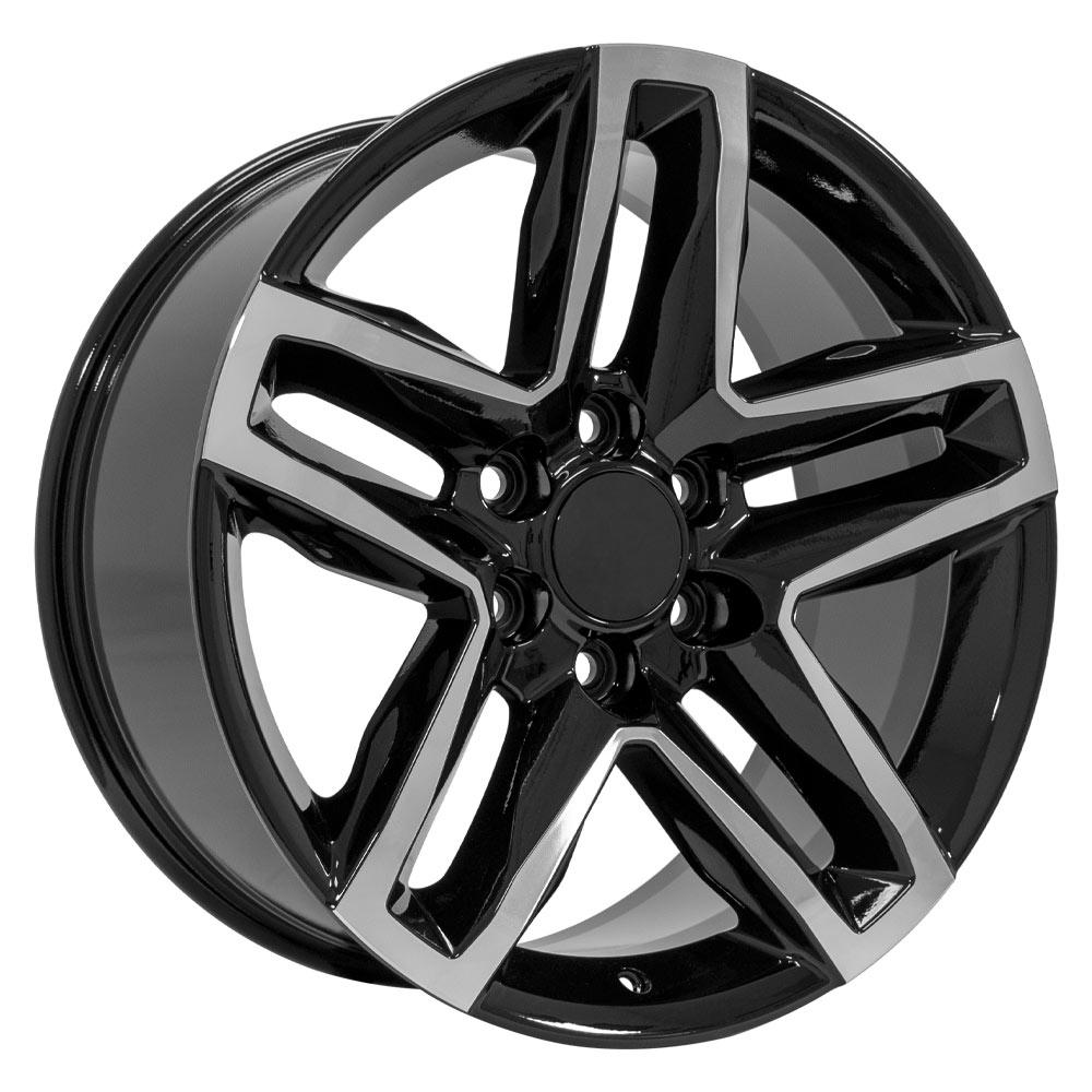 OE Wheels CV34B 20x9 6x139.7 26et Gloss Black Machined Wheel - View 3