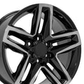 OE Wheels CV34B 20x9 6x139.7 26et Gloss Black Machined Wheel