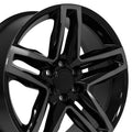 OE Wheels CV34 22x9 6x139.7 26et Gloss Black Machined with Tinted Clear Wheel