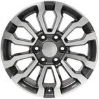 OE Wheels CV35 18x8.5 6x139.7 26et Gloss Gunmetal Machined Wheel - View 2