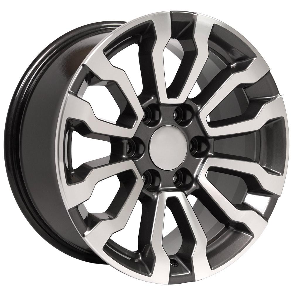 OE Wheels CV35 18x8.5 6x139.7 26et Gloss Gunmetal Machined Wheel - View 3