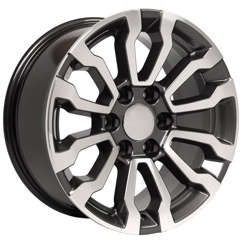 OE Wheels CV35 18x8.5 6x139.7 26et Gloss Gunmetal Machined Wheel - View 3