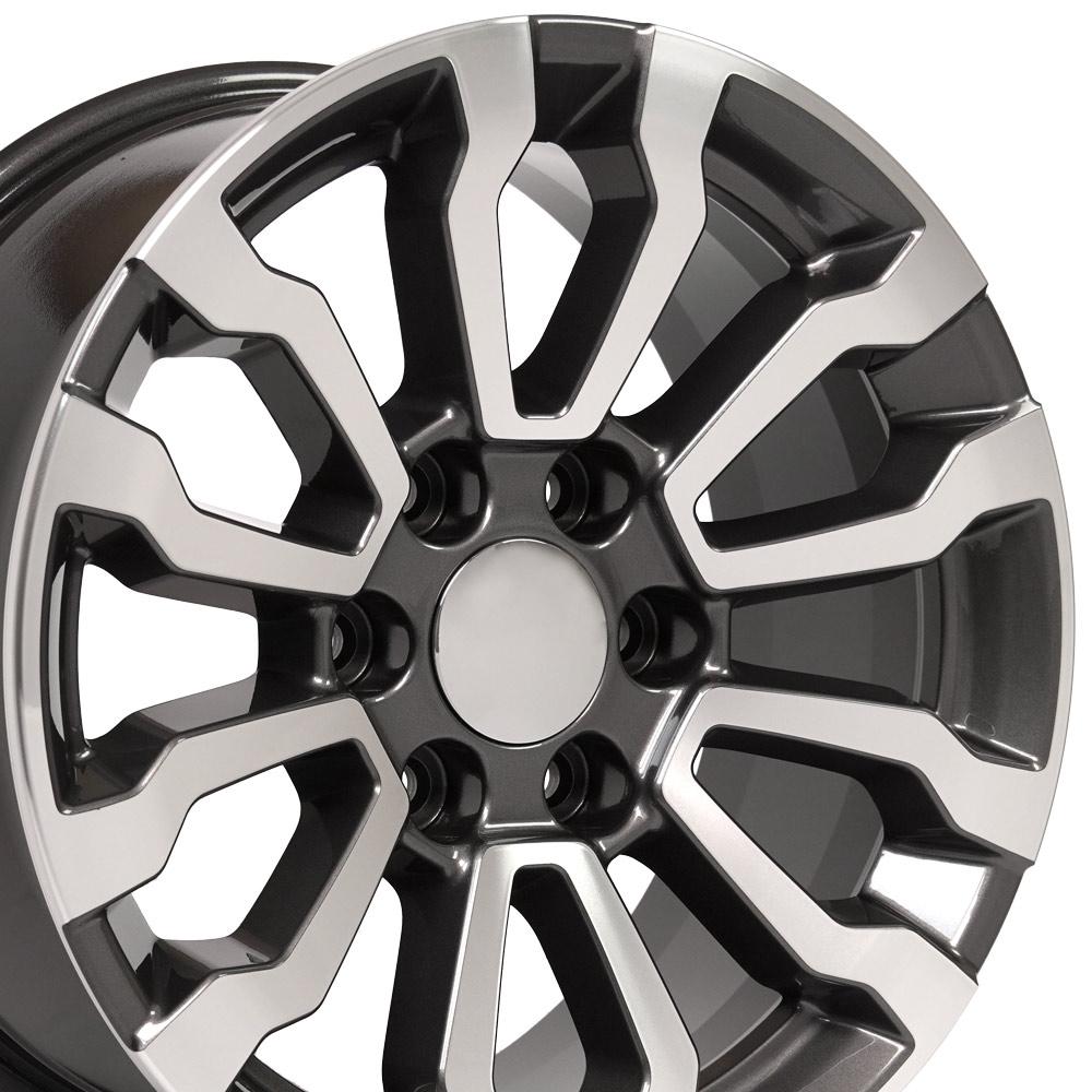 OE Wheels CV35 18x8.5 6x139.7 26et Gloss Gunmetal Machined Wheel
