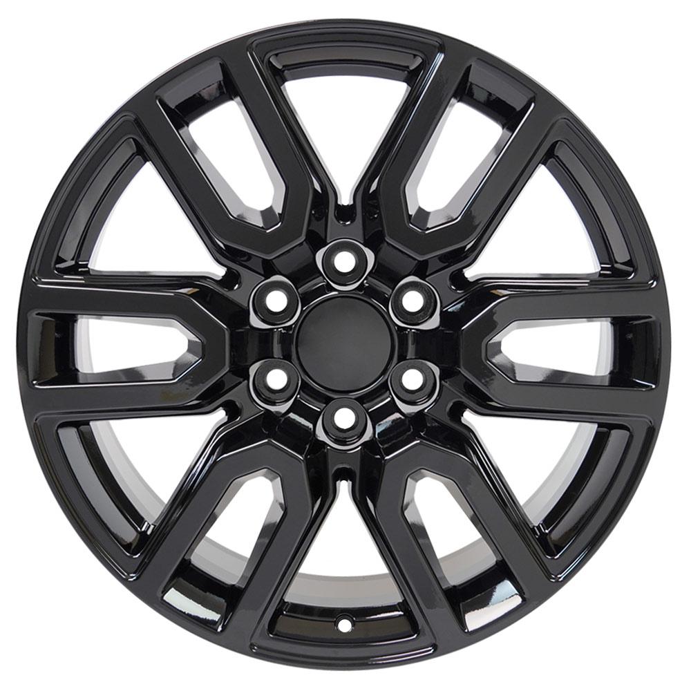 OE Wheels CV36 20x9 6x139.7 28et Gloss Black Wheel - View 2