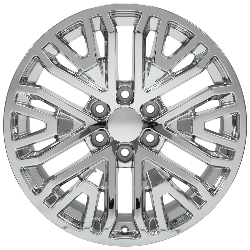 OE Wheels CV37 20x9 6x139.7 24et Chrome Wheel - View 2
