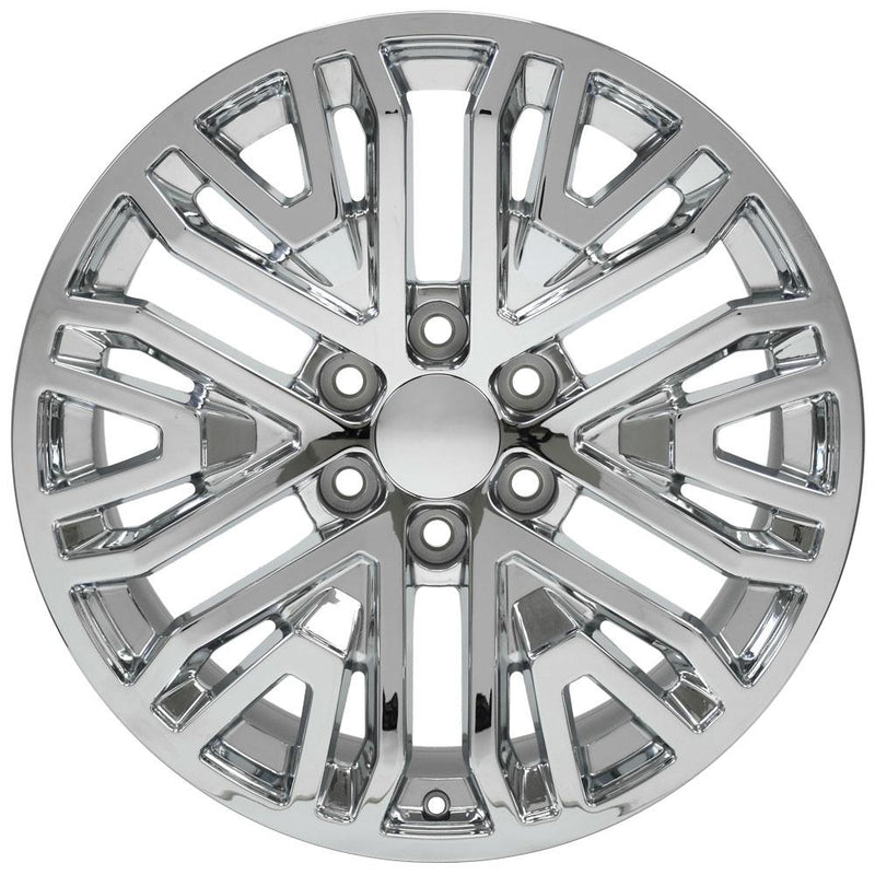 OE Wheels CV37 20x9 6x139.7 24et Chrome Wheel - View 2