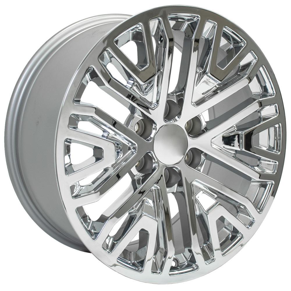 OE Wheels CV37 20x9 6x139.7 24et Chrome Wheel - View 3