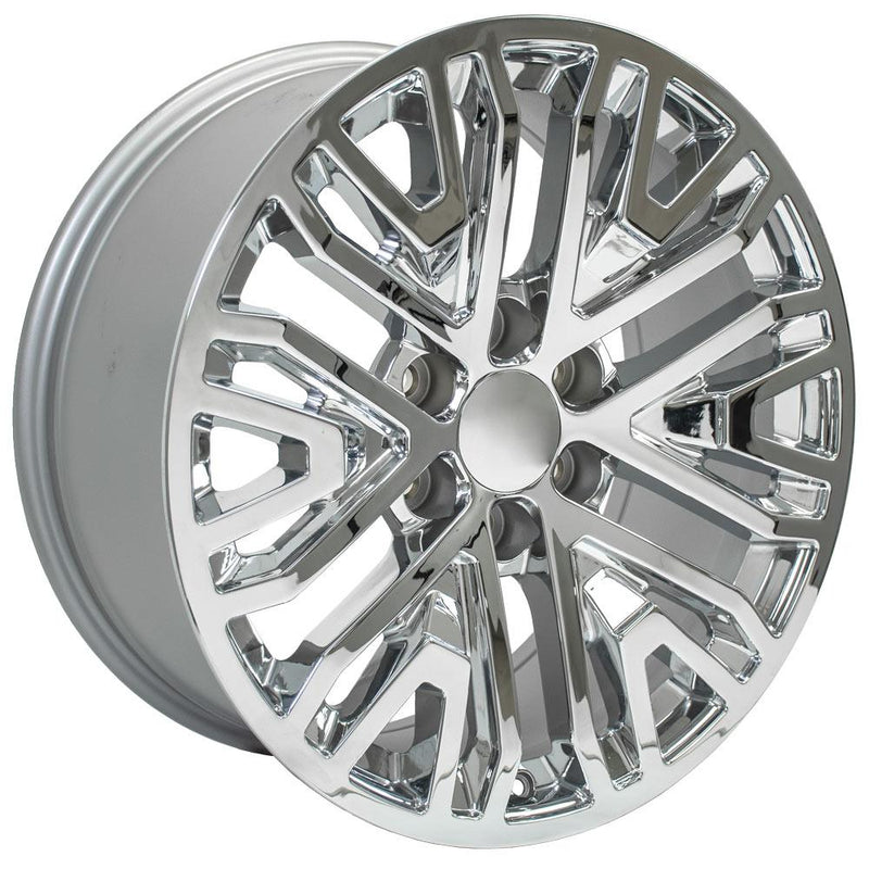 OE Wheels CV37 20x9 6x139.7 24et Chrome Wheel - View 3