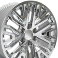 OE Wheels CV37 20x9 6x139.7 24et Chrome Wheel