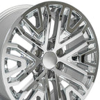 OE Wheels CV37 20x9 6x139.7 24et Chrome Wheel
