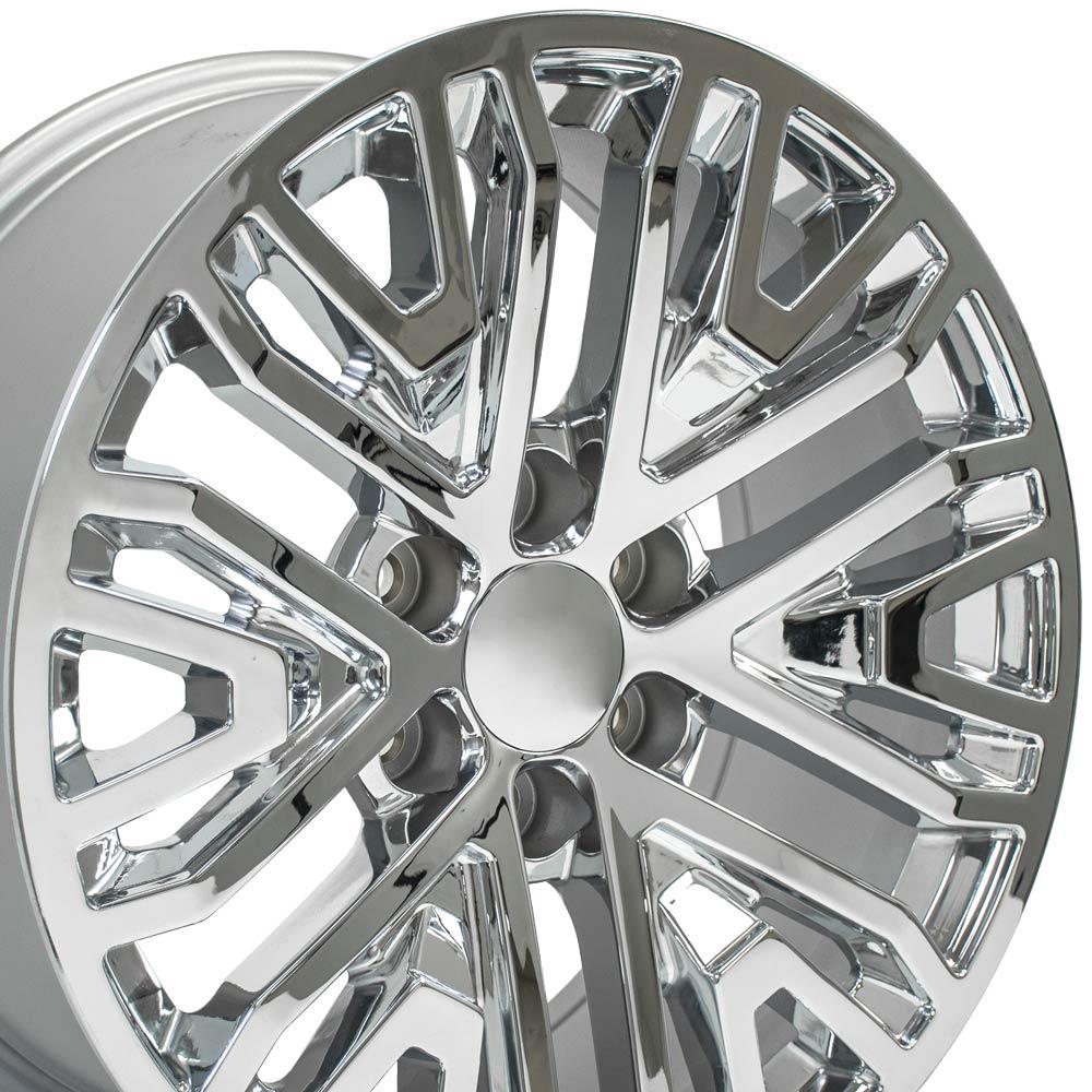 OE Wheels CV37 20x9 6x139.7 24et Chrome Wheel