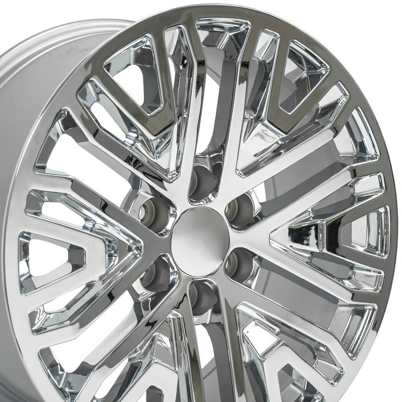 OE Wheels CV37 20x9 6x139.7 24et Chrome Wheel