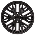 OE Wheels CV37 22x9 6x139.7 28et Gloss Black Wheel - View 2