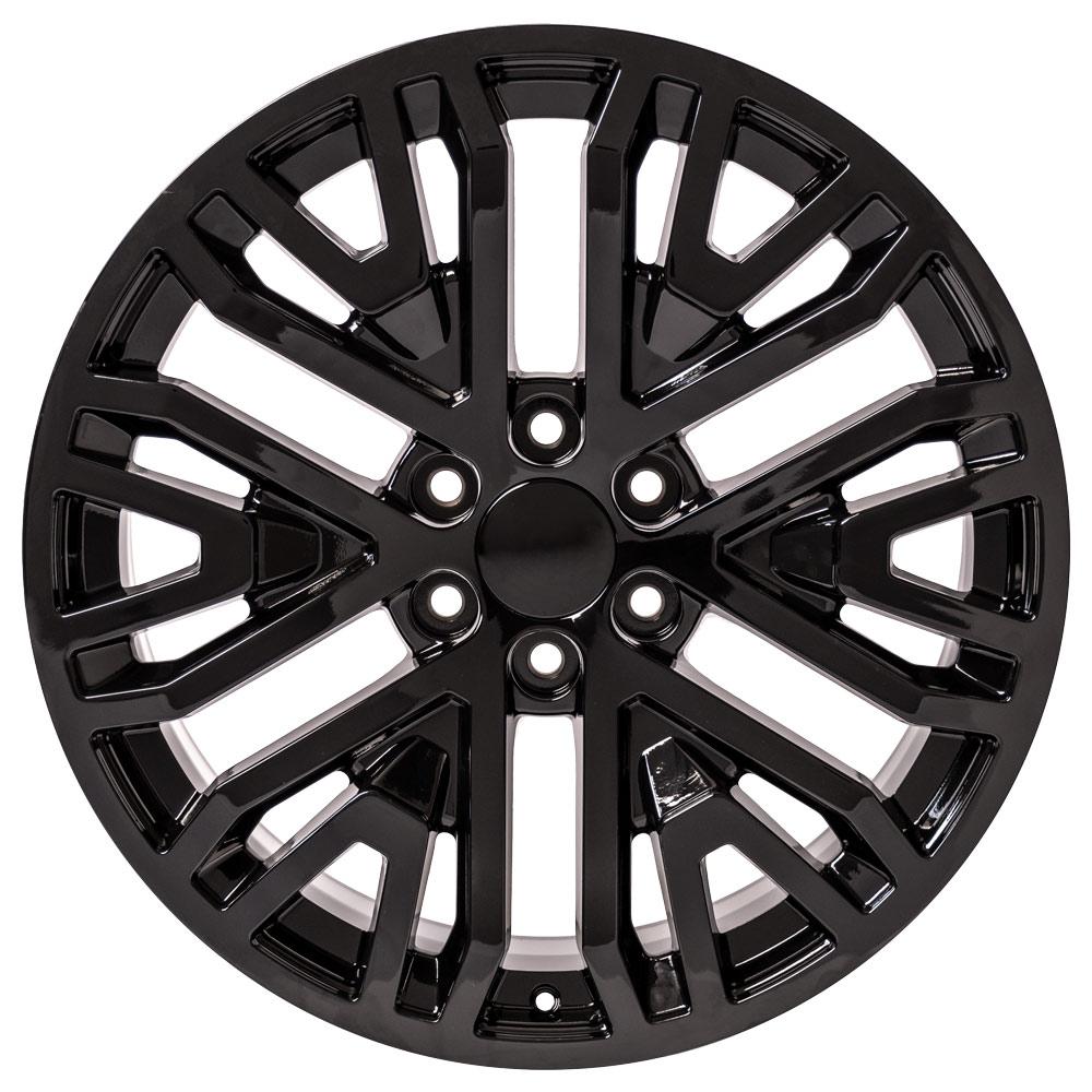 OE Wheels CV37 22x9 6x139.7 28et Gloss Black Wheel - View 2