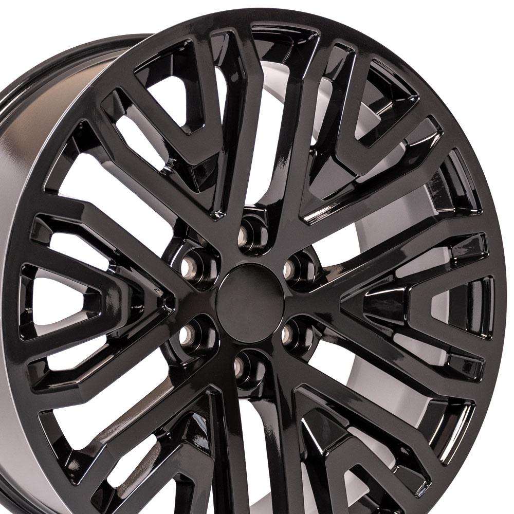 OE Wheels CV37 22x9 6x139.7 28et Gloss Black Wheel