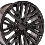 OE Wheels CV37 22x9 6x139.7 28et Gloss Black Wheel