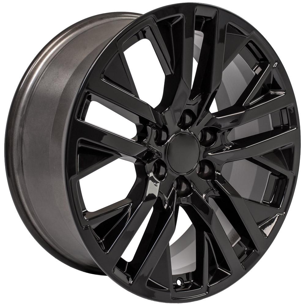 OE Wheels CV38 22x9 6x139.7 28et Gloss Black Wheel - View 3