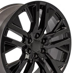 OE Wheels CV38 22x9 6x139.7 28et Gloss Black Wheel