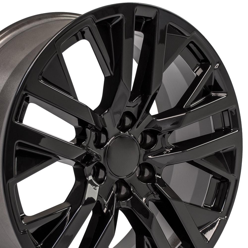 OE Wheels CV38 22x9 6x139.7 28et Gloss Black Wheel