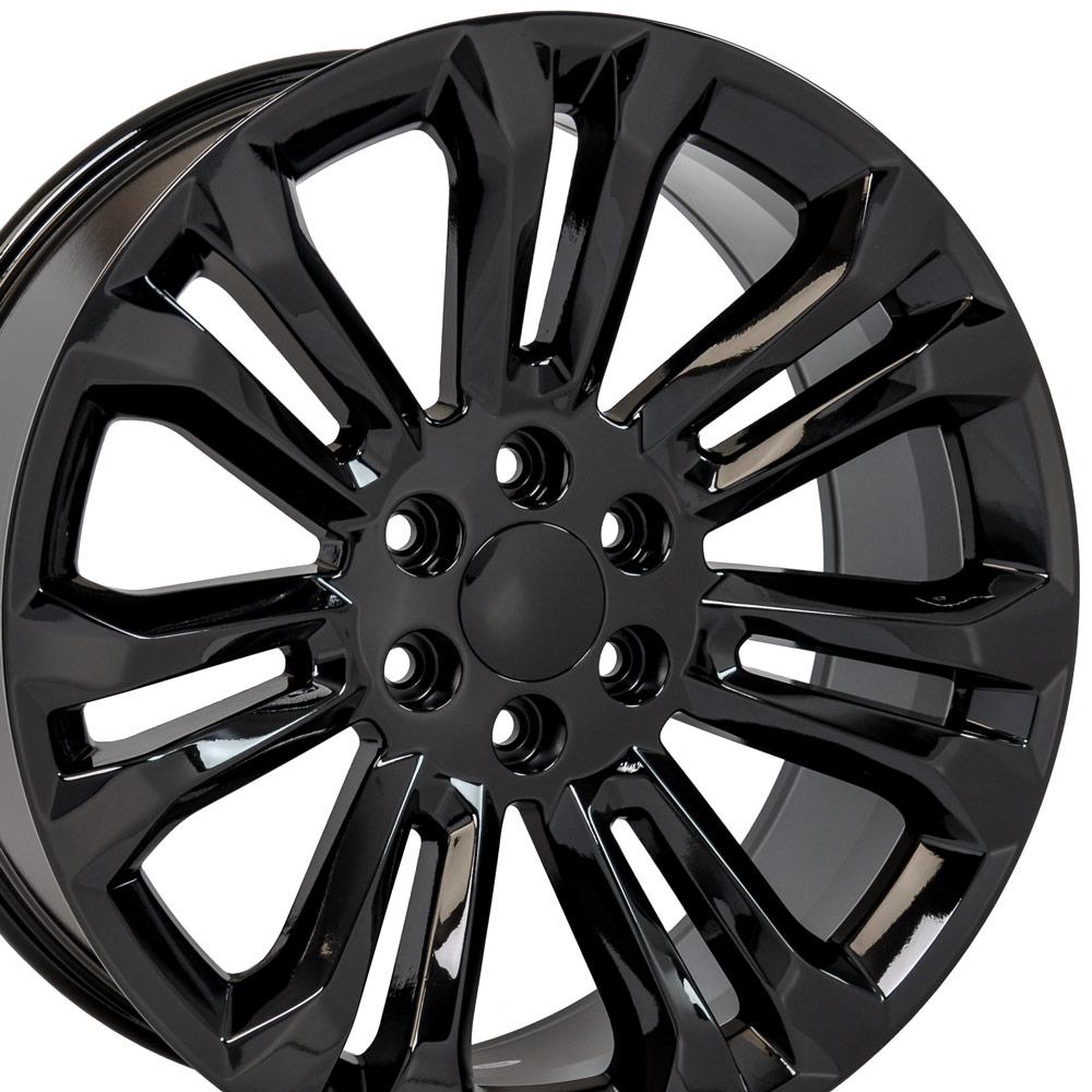 OE Wheels CV43B 22x9 6x139.7 24et Gloss Black Wheel