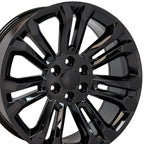 OE Wheels CV43B 22x9 6x139.7 24et Gloss Black Wheel
