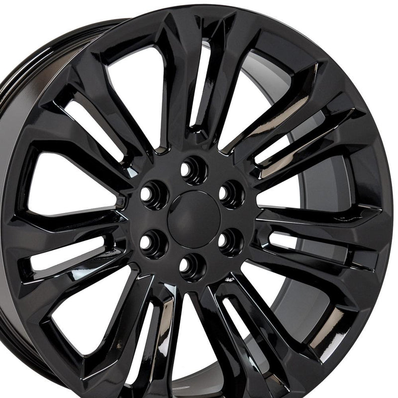 OE Wheels CV43B 22x9 6x139.7 24et Gloss Black Wheel