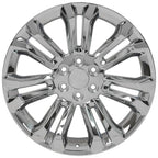 OE Wheels CV43 22x9 6x139.7 24et Chrome Wheel - View 2