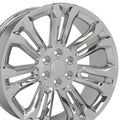 OE Wheels CV43 22x9 6x139.7 24et Chrome Wheel