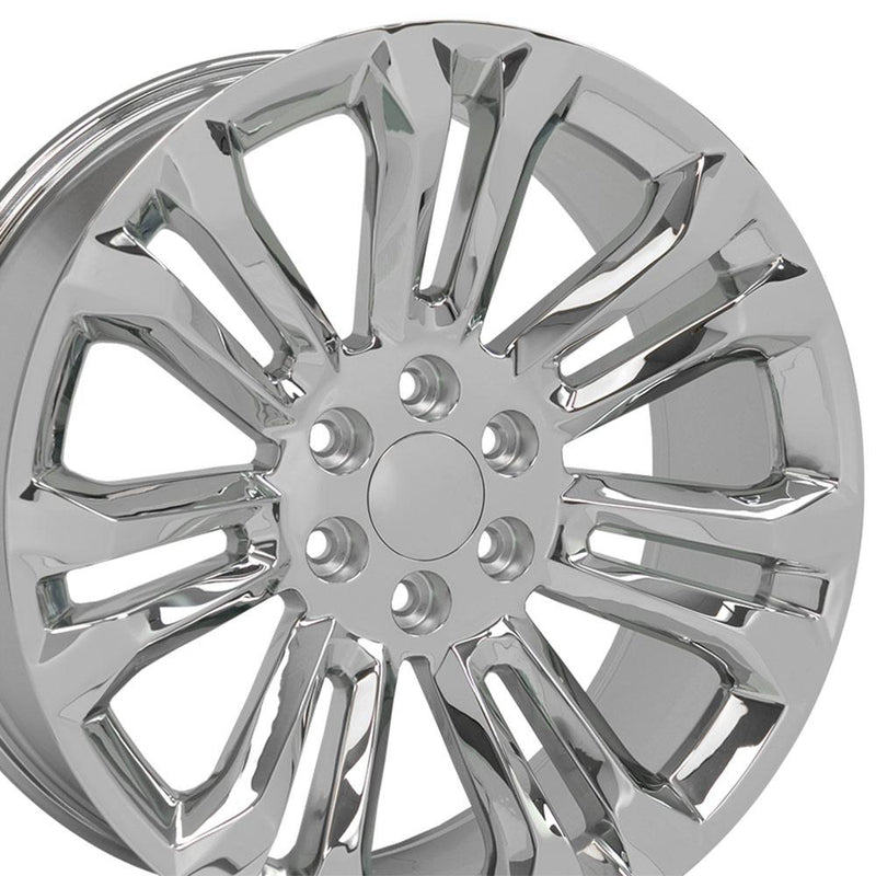 OE Wheels CV43 22x9 6x139.7 24et Chrome Wheel