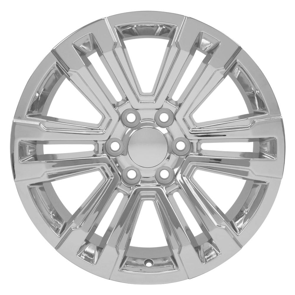 OE Wheels CV44 20x9 6x139.7 24et Chrome Wheel - View 2