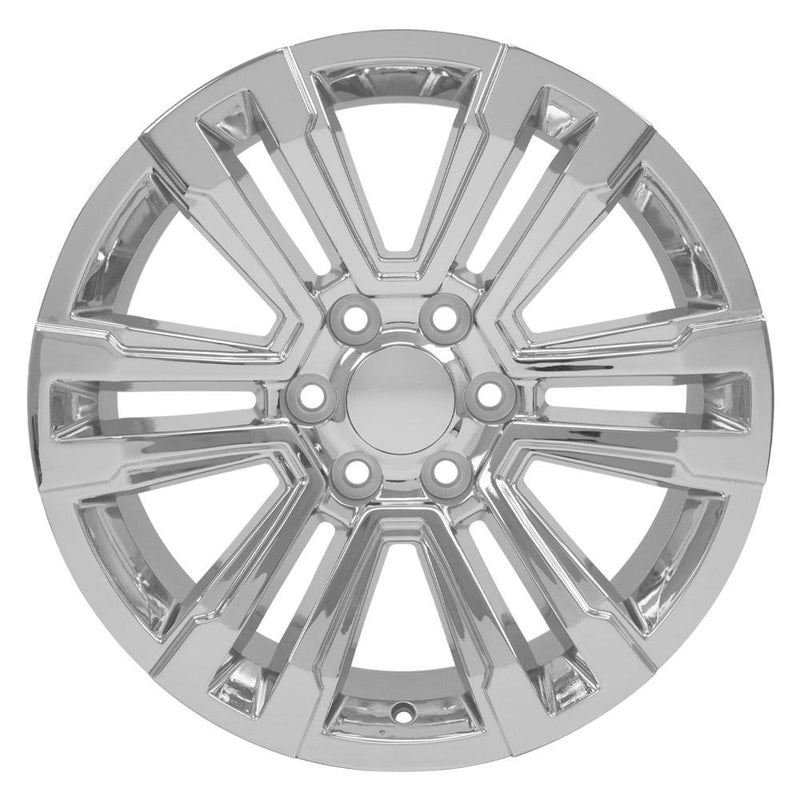 OE Wheels CV44 20x9 6x139.7 24et Chrome Wheel - View 2