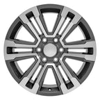 OE Wheels CV44 20x9 6x139.7 24et Gloss Gunmetal Machined Wheel - View 2