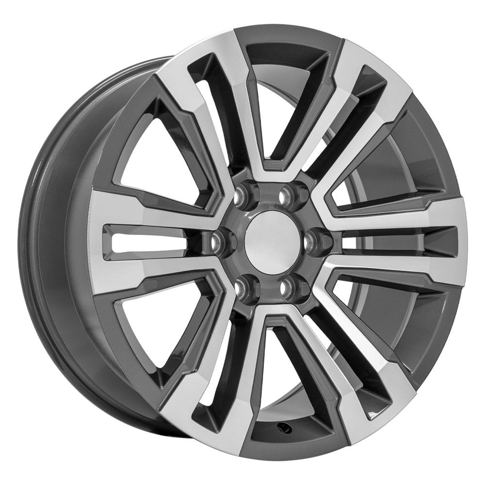 OE Wheels CV44 20x9 6x139.7 24et Gloss Gunmetal Machined Wheel - View 3