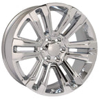 OE Wheels CV44 22x9 6x139.7 24et Chrome Wheel - View 3