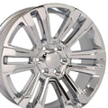 OE Wheels CV44 22x9 6x139.7 24et Chrome Wheel