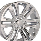 OE Wheels CV44 22x9 6x139.7 24et Chrome Wheel