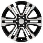 OE Wheels CV44 22x9 6x139.7 24et Gloss Black Machined Wheel - View 2