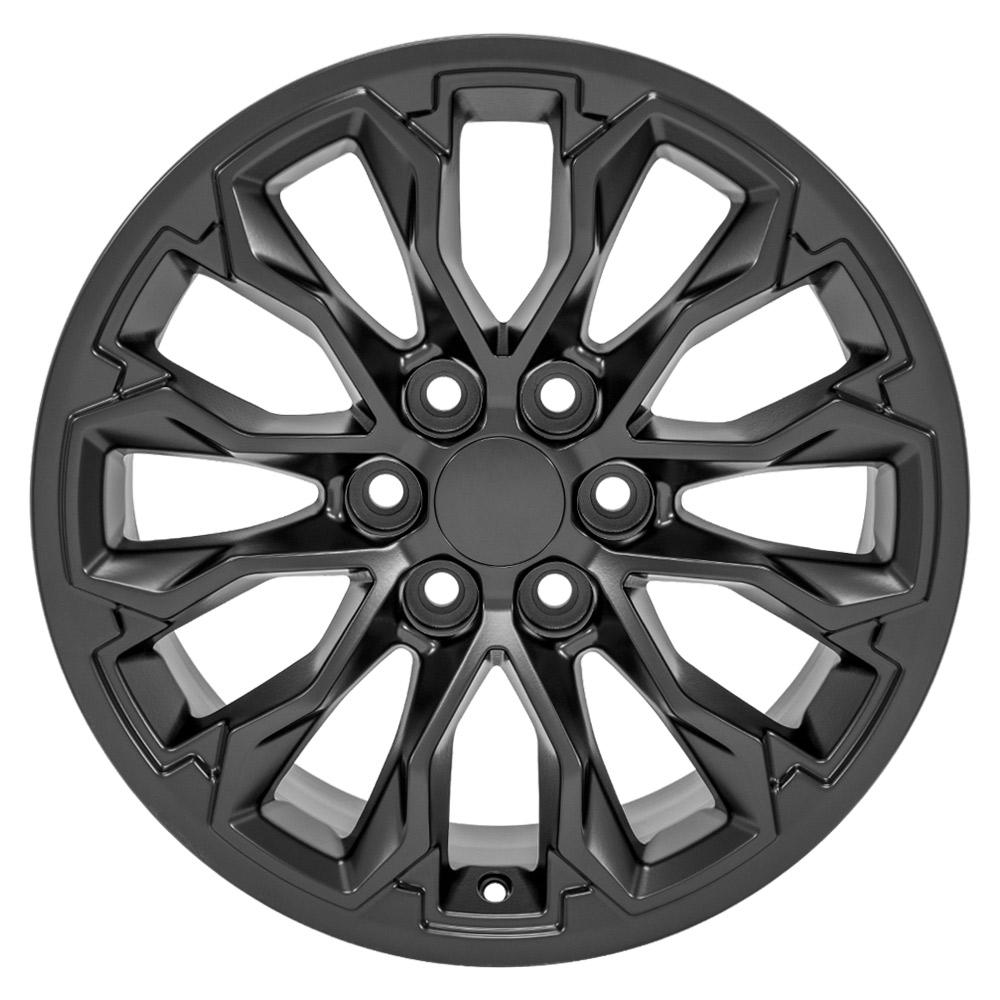 OE Wheels CV54 17x8 6x120 33et Satin Black Wheel - View 2
