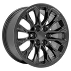 OE Wheels CV54 17x8 6x120 33et Satin Black Wheel - View 3