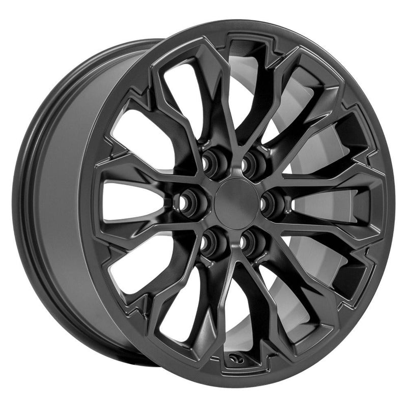 OE Wheels CV54 17x8 6x120 33et Satin Black Wheel - View 3