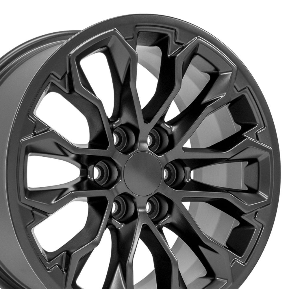 OE Wheels CV54 17x8 6x120 33et Satin Black Wheel