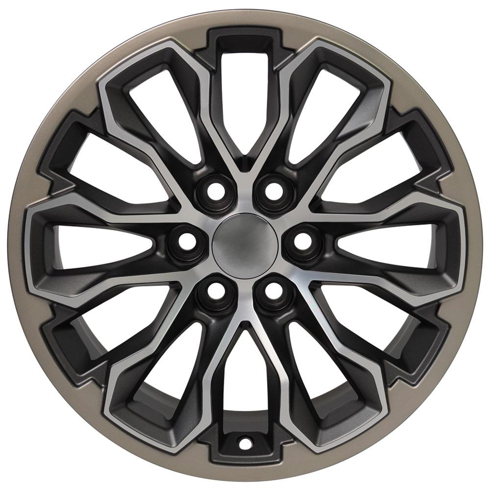 OE Wheels CV54 17x8 6x120 33et Satin Gunmetal Machined Face - Two Tone Wheel - View 2
