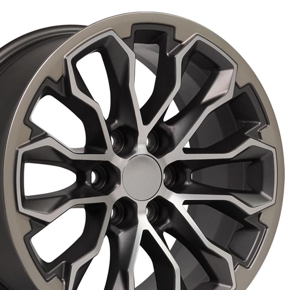 OE Wheels CV54 17x8 6x120 33et Satin Gunmetal Machined Face - Two Tone Wheel