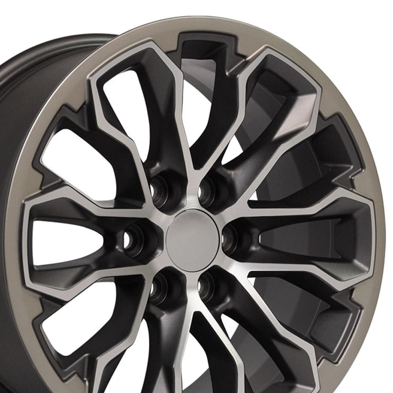 OE Wheels CV54 17x8 6x120 33et Satin Gunmetal Machined Face - Two Tone Wheel