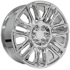 OE Wheels CV57 22x9 6x139.7 28et Chrome with Chrome Insert Wheel - View 3